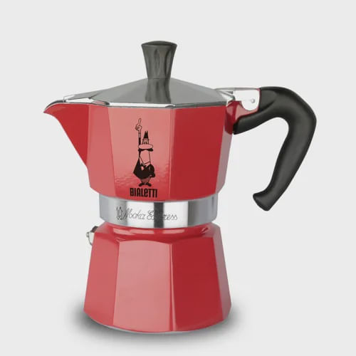 Cafeteira Italiana Bialetti Moka Express 300ml Vermelho Não Se Aplica - 10010126