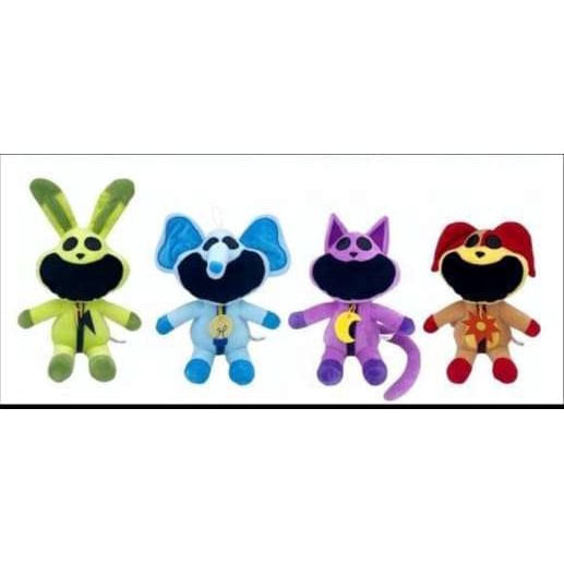 Kit Com 4 Bonecas De Pelúcia 2024 New Smiling Critters, Smiling