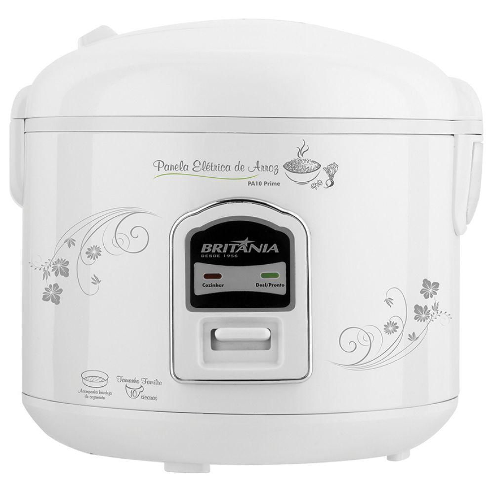 Panela Elétrica de Arroz Britânia Prime Branco 110v Pa10