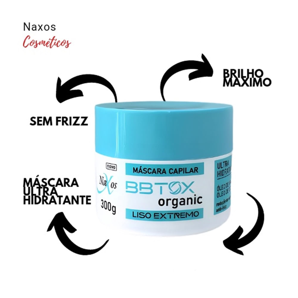 Mascara Capilar Bbtox Liso Extremo Ultra Hidratante Organic Naxos