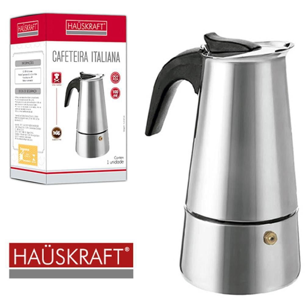 Cafeteira Italiana Hauskraft Inox - Caft-010