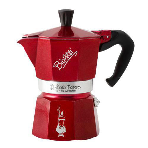 Cafeteira Italiana Bialetti Moka Centenaria 300ml Vermelho Não Se Aplica - Moka100anos