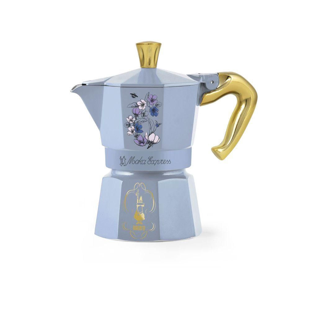 Cafeteira Italiana Bialetti Moka Express Bridgerton 150ml Azul Não Se Aplica - 10012003