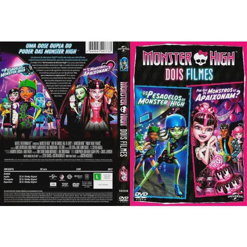 Monster high os pesadelos porque os monstros se apaixonam dvd