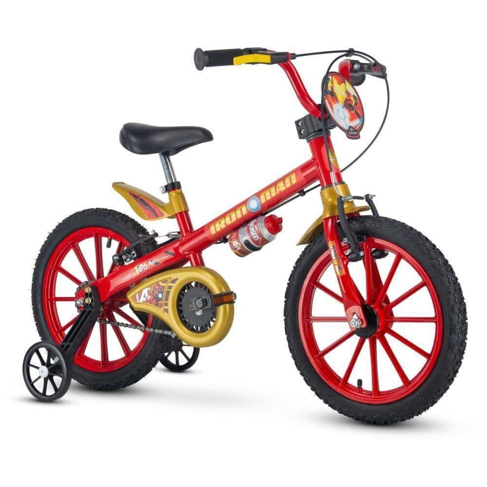 Bicicleta Nathor Homem de Ferro Aro 16 Rígida 1 Marcha - Vermelho