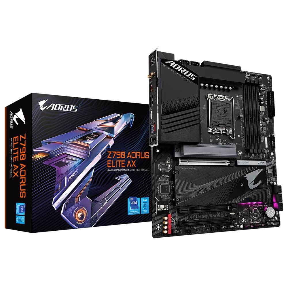 Imagem do produto Placa Mãe Gigabyte para Intel 1700 Z790 Aorus Elite AX Wifi 4xDDR5 ATX em Americanas
