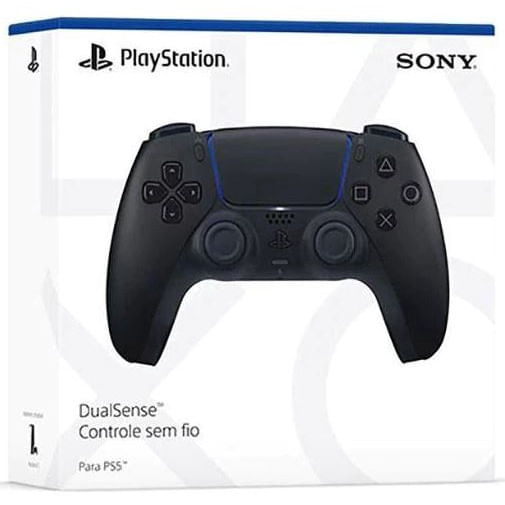 Controle PS5 Dualsense Preto Midnight Black Sem Fio Original Sony