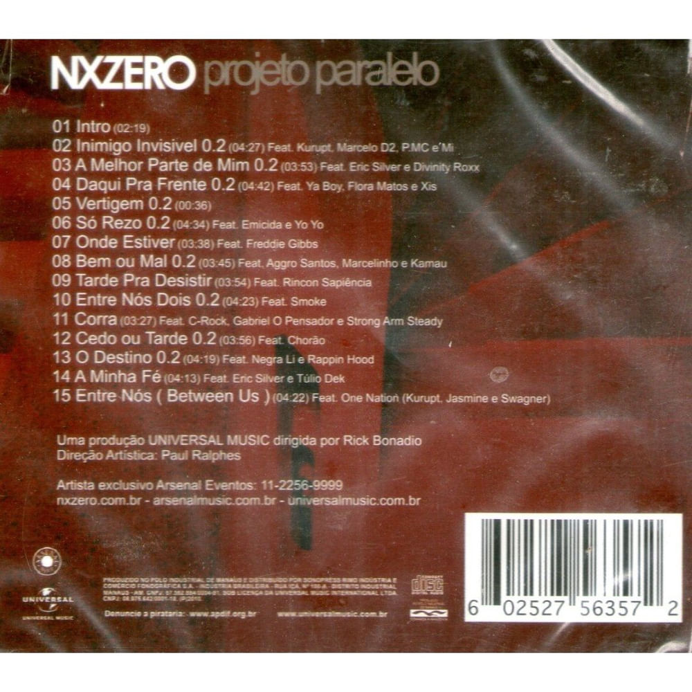 Cd Nxzero - Projeto Paralelo em Promoção | Ofertas na Americanas