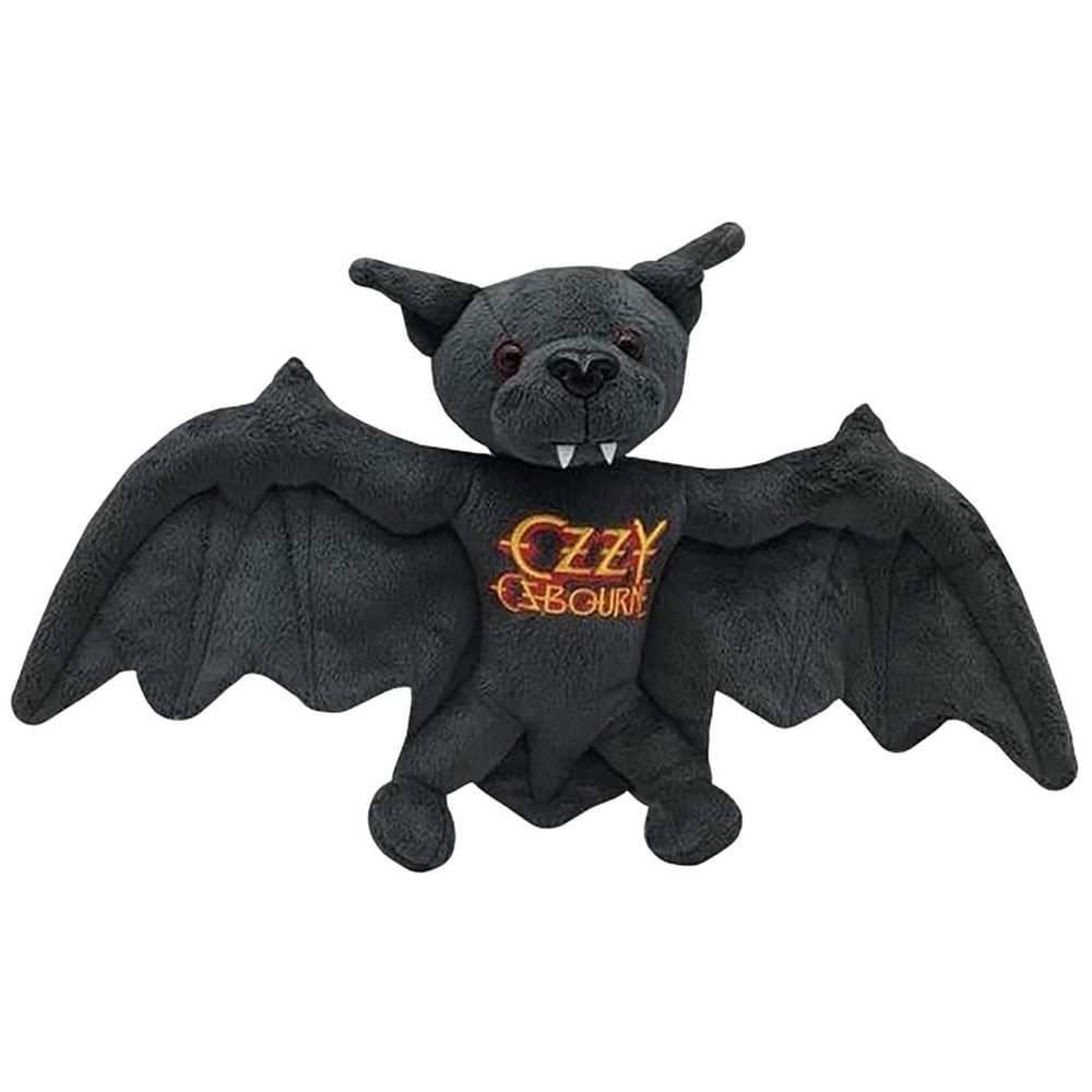Brinquedo de pelúcia Ozzy Osbourne Plush Bat, cabeça removível de