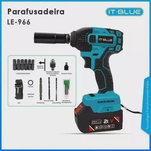 Chave De Impacto Bateria 38v Brushless Profissional Nakasaki em