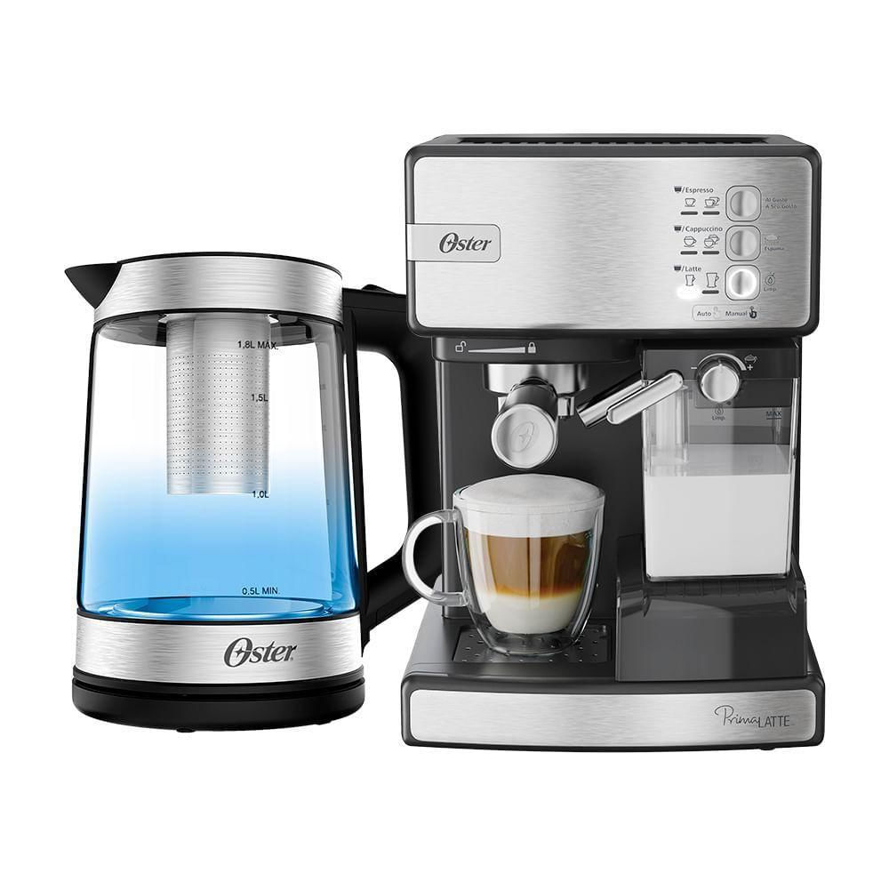 Cafeteira Expresso Oster Primalatte Inox 220v - Kitoster309