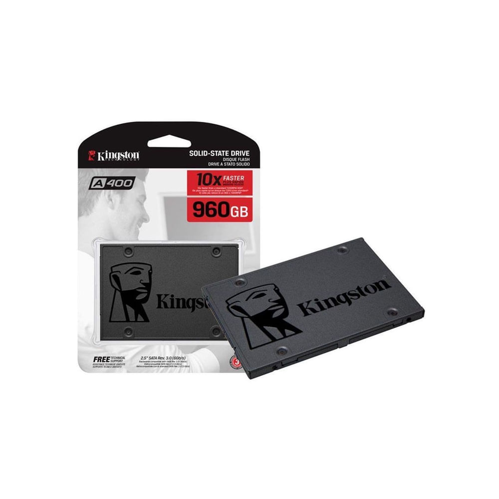 Imagem do produto SSD Kingston A400 960GB 2,5" SATA III SA400S37/960G em Americanas