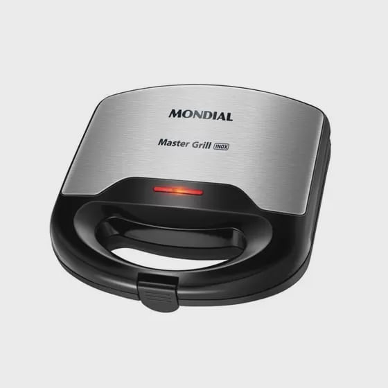 Grill + Sanduicheira Mondial Master Inox - 220v S20
