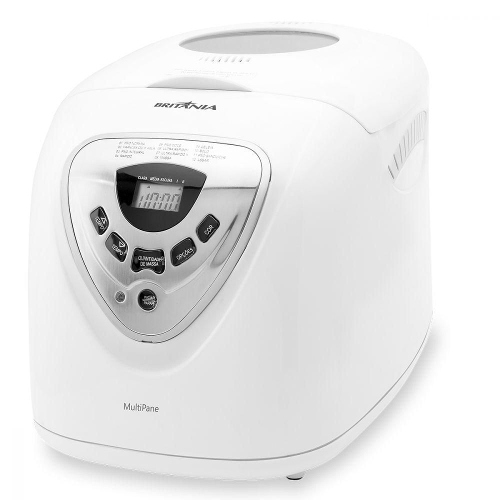 Panificadora Britânia Multi Pane Branco 1200g 12 Ciclos - 220v 9064302000