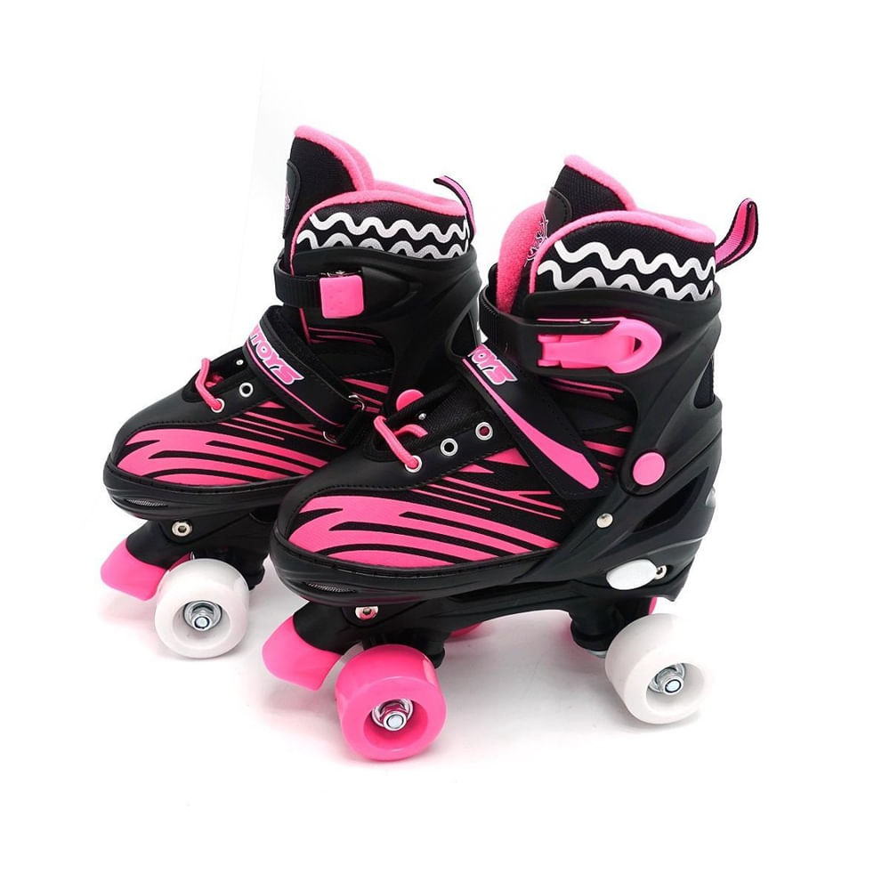Patins Roller Com Kit De Proteção Infantil Numero 30 Ao 33 em