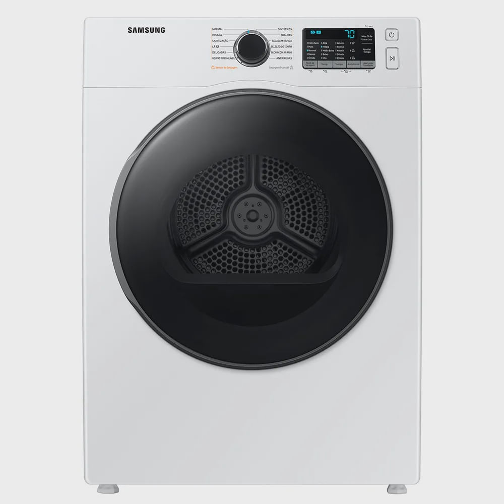 Secadora de Roupas Samsung 12kg Piso Branco 220v - Dv12b6800ew/az