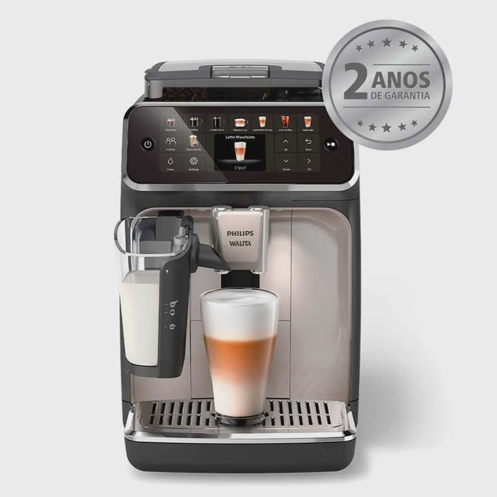 Cafeteira Expresso Philips Walita Lattego Série 5500 Preto e Cromado 220v - Ep5547