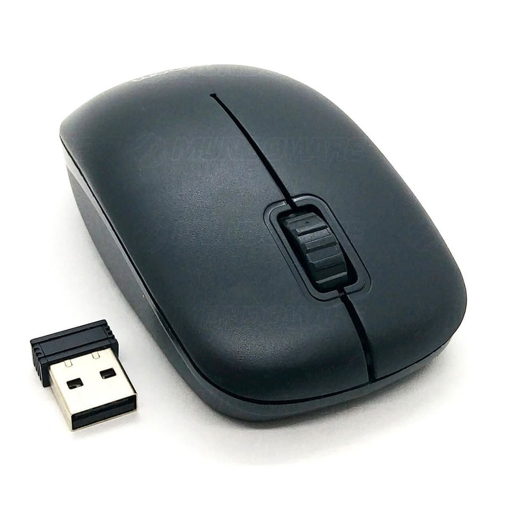 Mouse Sem Fio Preto Com Scroll Exbom Ms-s22 em Promoção