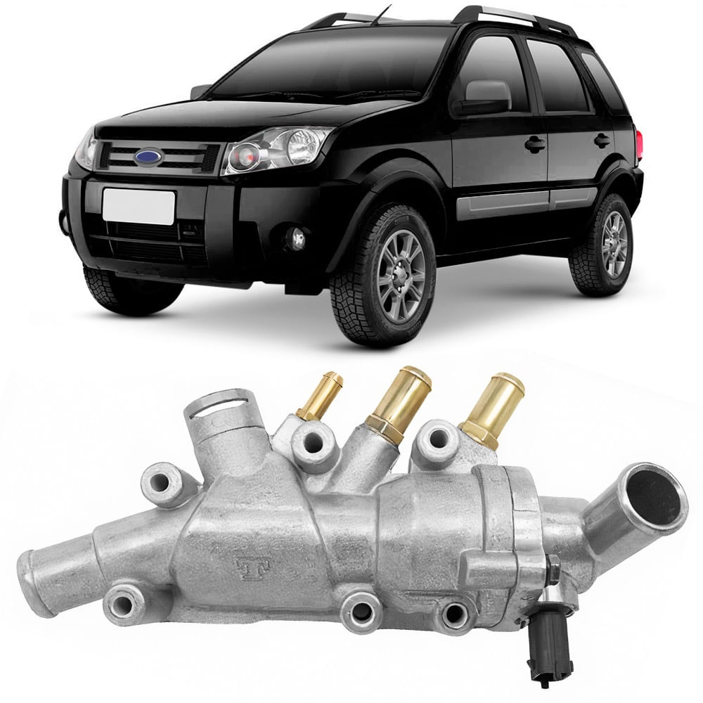 Válvula Termostática Ecosport Fiesta Focus Ka 1.0 1.6 8V 2004 a