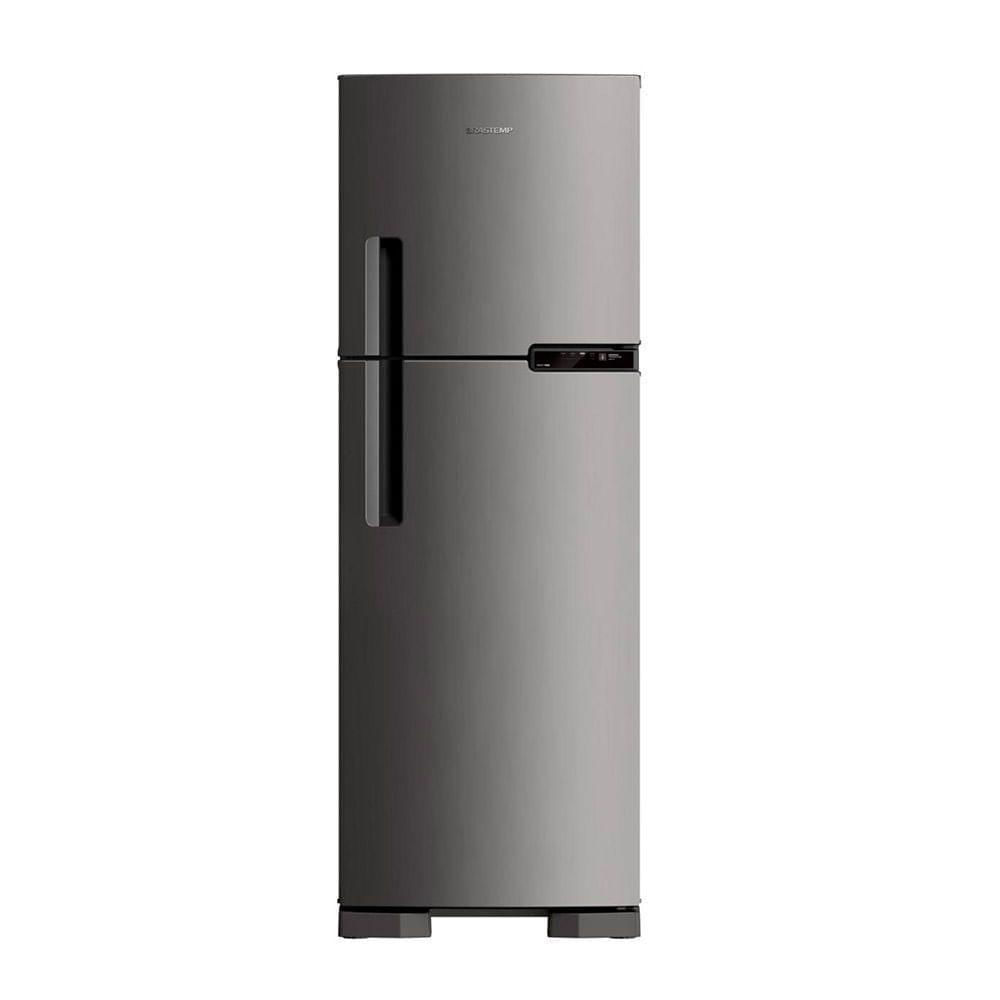 Geladeira/refrigerador 375 Litros 2 Portas Inox Frost Free - Brastemp - 110v - Brm44hkana