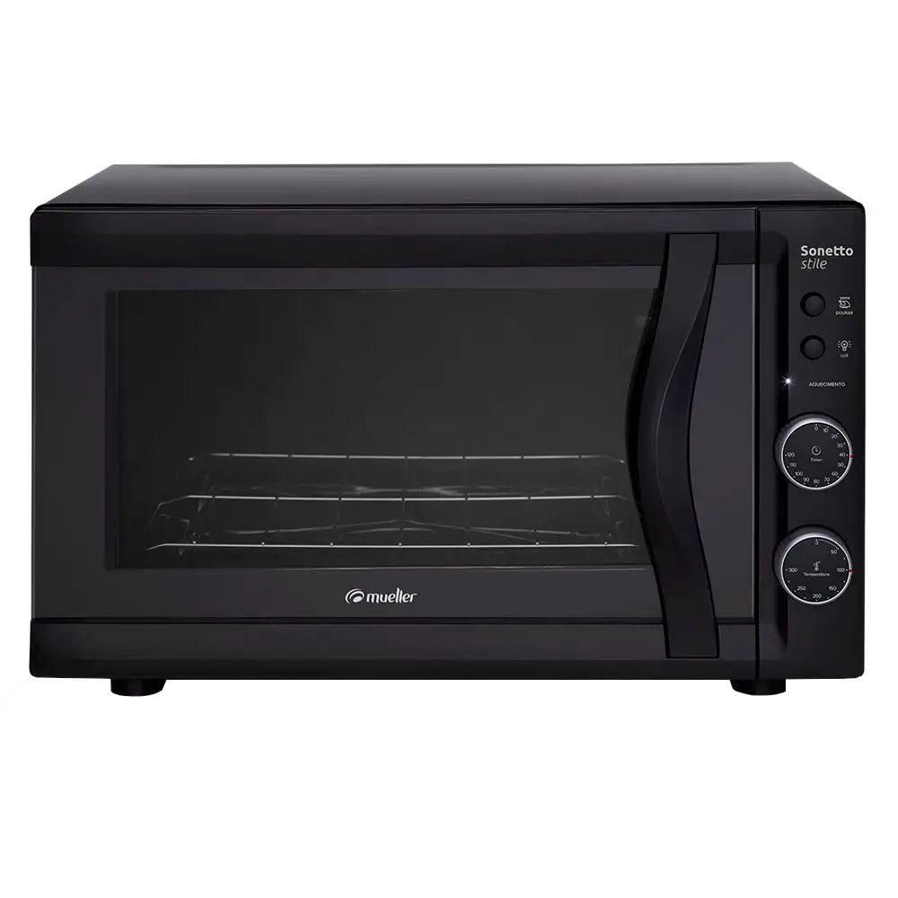 Forno 44l Mueller Preto - Elétrico - Sonetto Stile - 220v - 601072008