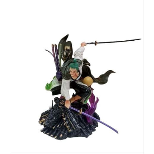 わん太郎 Boneco De Ação Estatueta Action Resina Figure Anime Roronoa Zoro