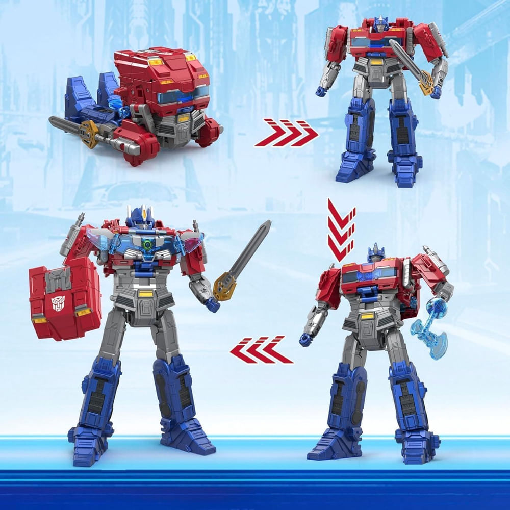 Transformers One Movie Power Flip Optimus Prime F9209 Hasbro em