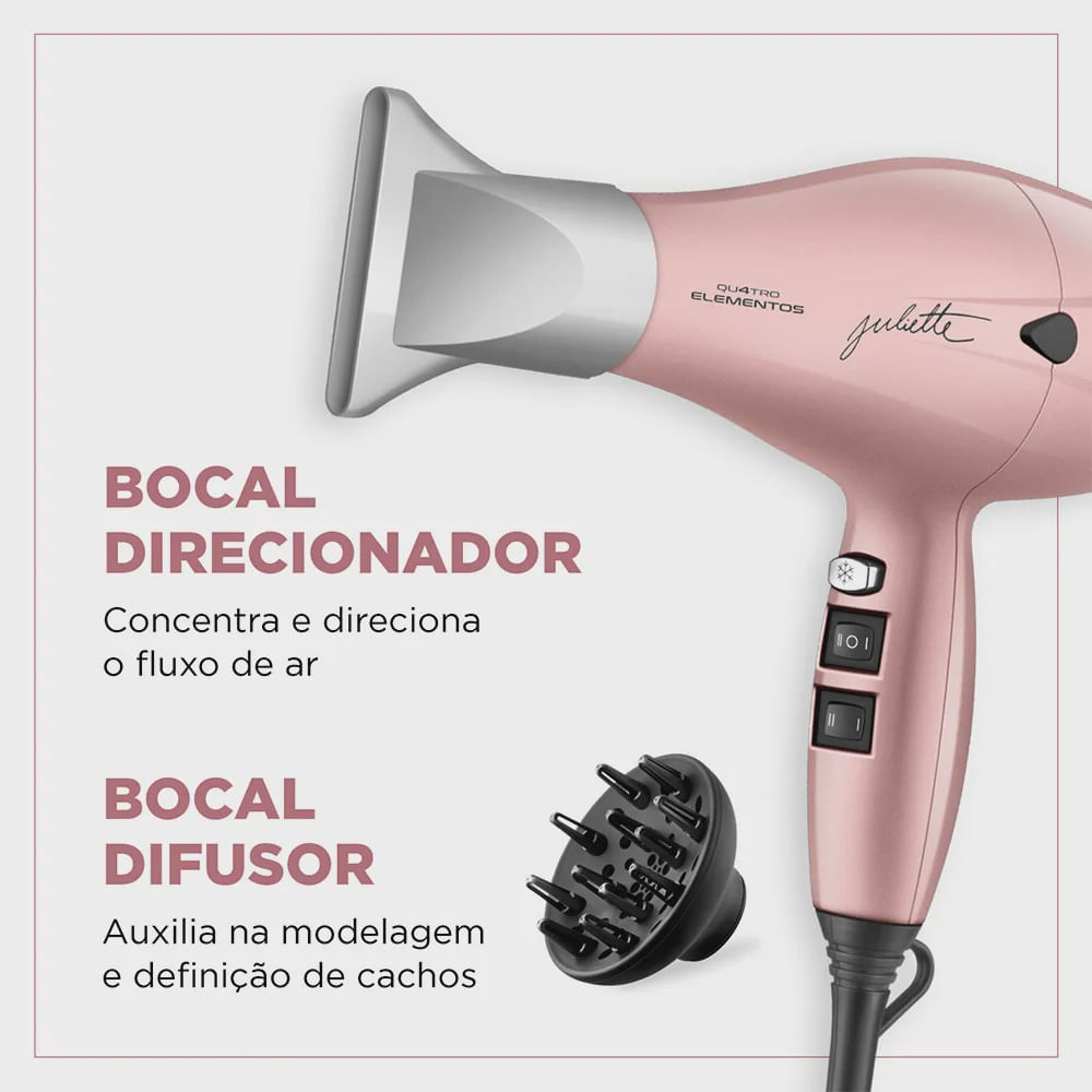 Secador Mondial 2000W Golden Rose 220V | Americanas