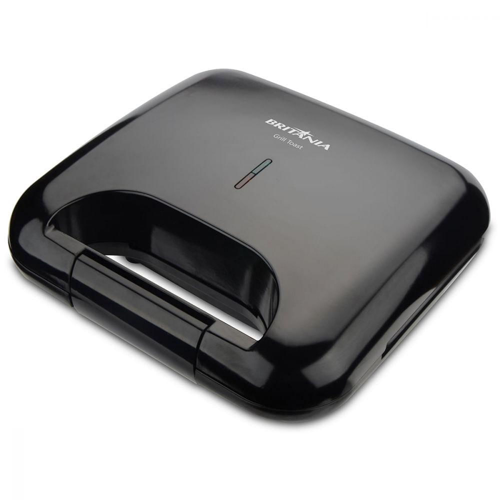 Grill + Sanduicheira Britânia Grill Toast Preto - 110v Bgr01p