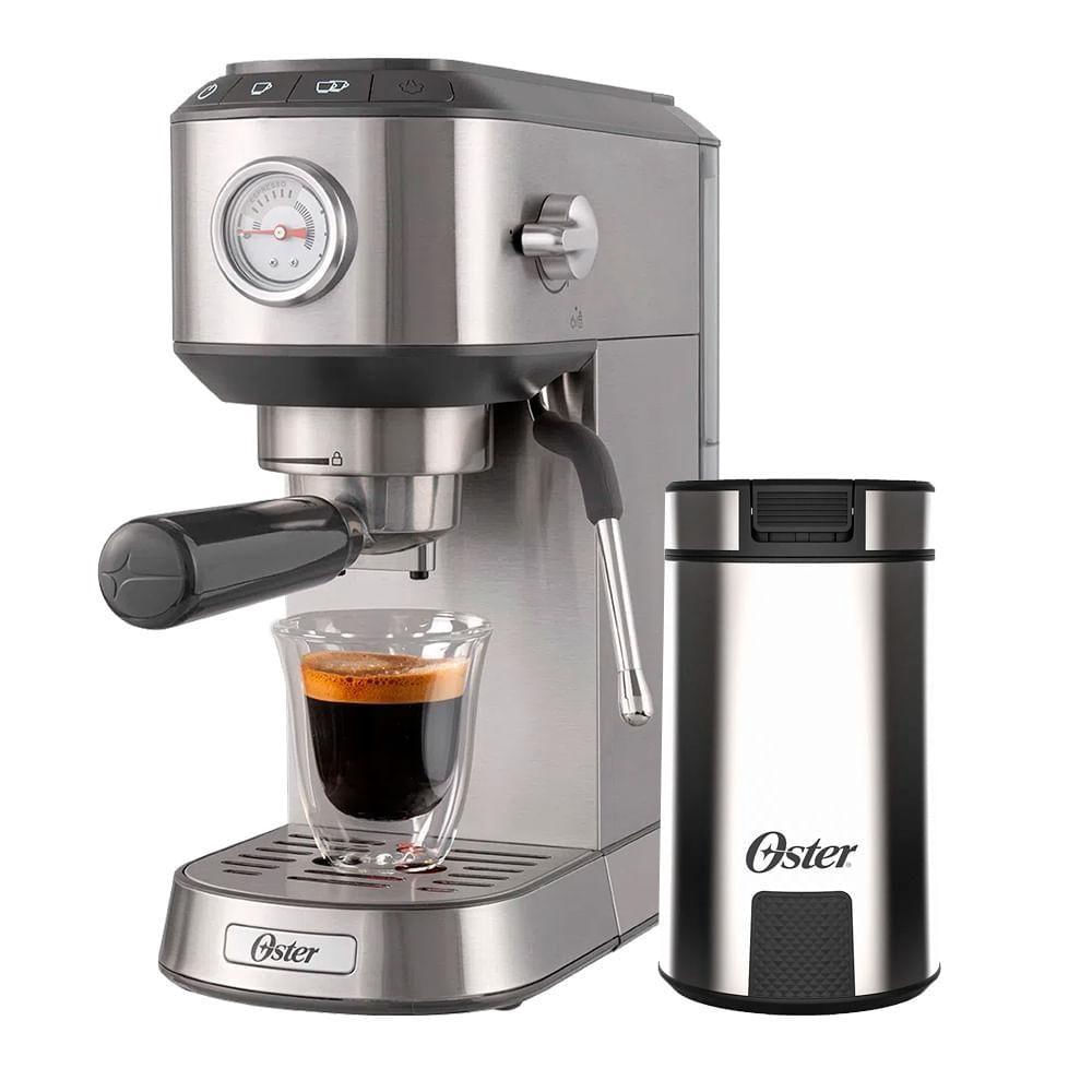 Cafeteira Expresso Oster Combo Moedor Inox 220v - Kitost82