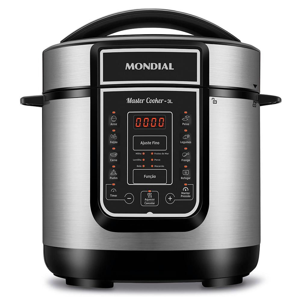 Panela Elétrica de Pressão Mondial Pratic Cook 5l - Inox 220v Pe-48
