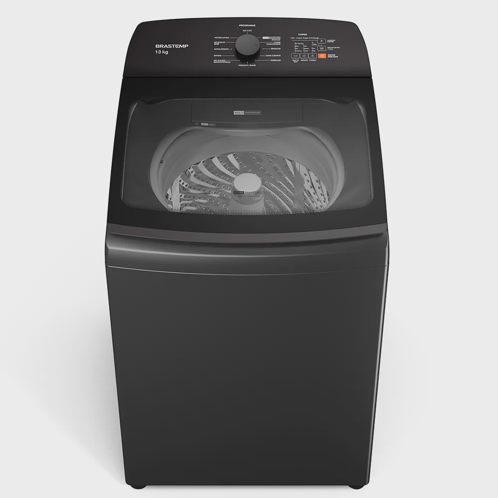 Lavadora de Roupa 13 Kg Inox Com Ciclo Tira Manchas Advanced e Ciclo Antibolinha Brastemp - 220v - Bwk13a9bna