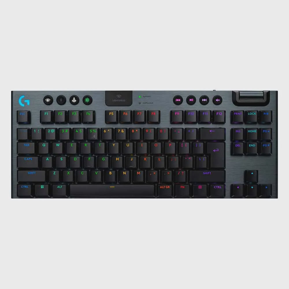 Imagem do produto Teclado Mecânico Gamer sem fio Logitech G915 X Lightspeed TKL Switch Brown Tactile - Preto em Americanas