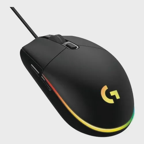 Imagem do produto Mouse Gamer com fio Logitech G203 Lightsync - Preto em Americanas