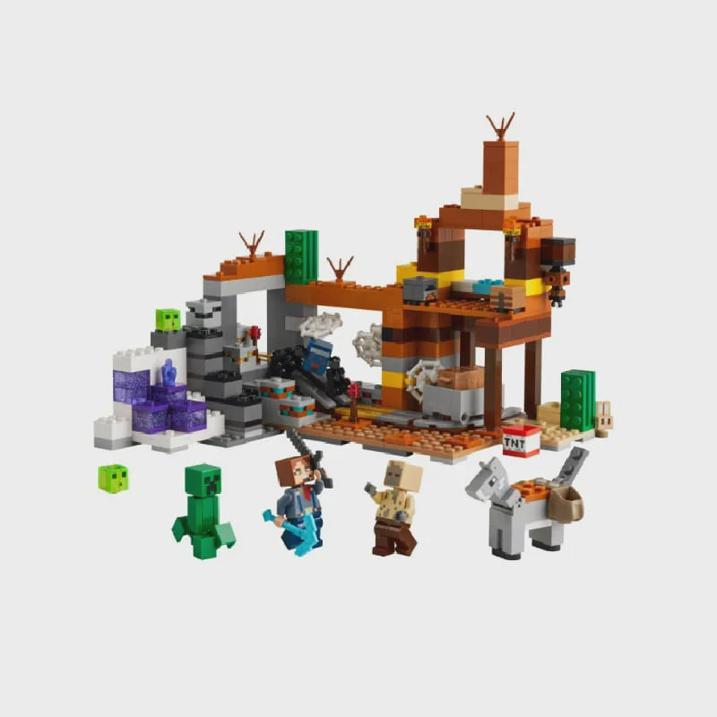 mine ‼️ Lego Minecraft - Mina Abandonada: Batalha na Caverna dos Zumbis em