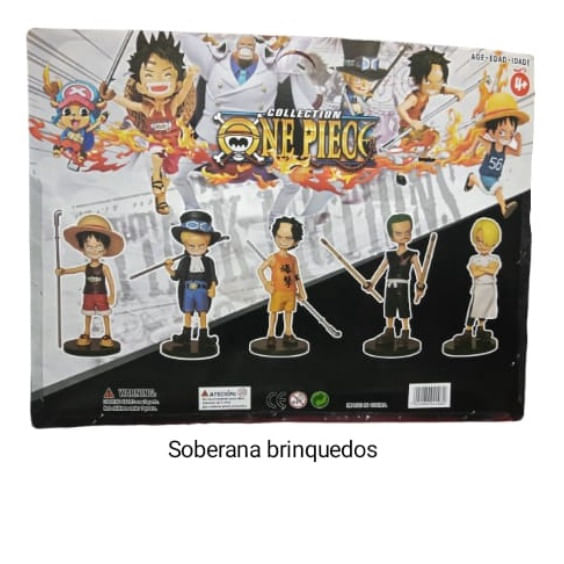 Coleção Kit Boneco One Piece Monkey d. Luffy Zoro Nami Anime em