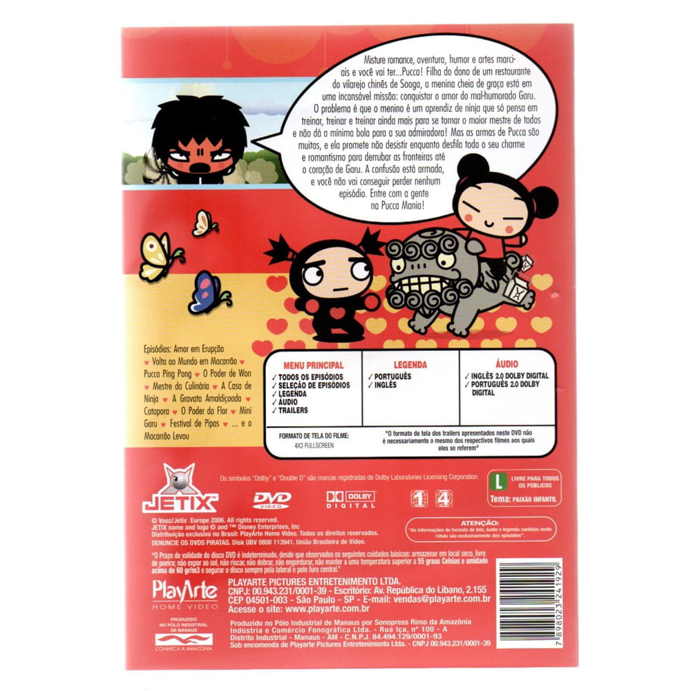 Dvd pucca - as aventuras do coracao vol 1 em Promoção | Ofertas na