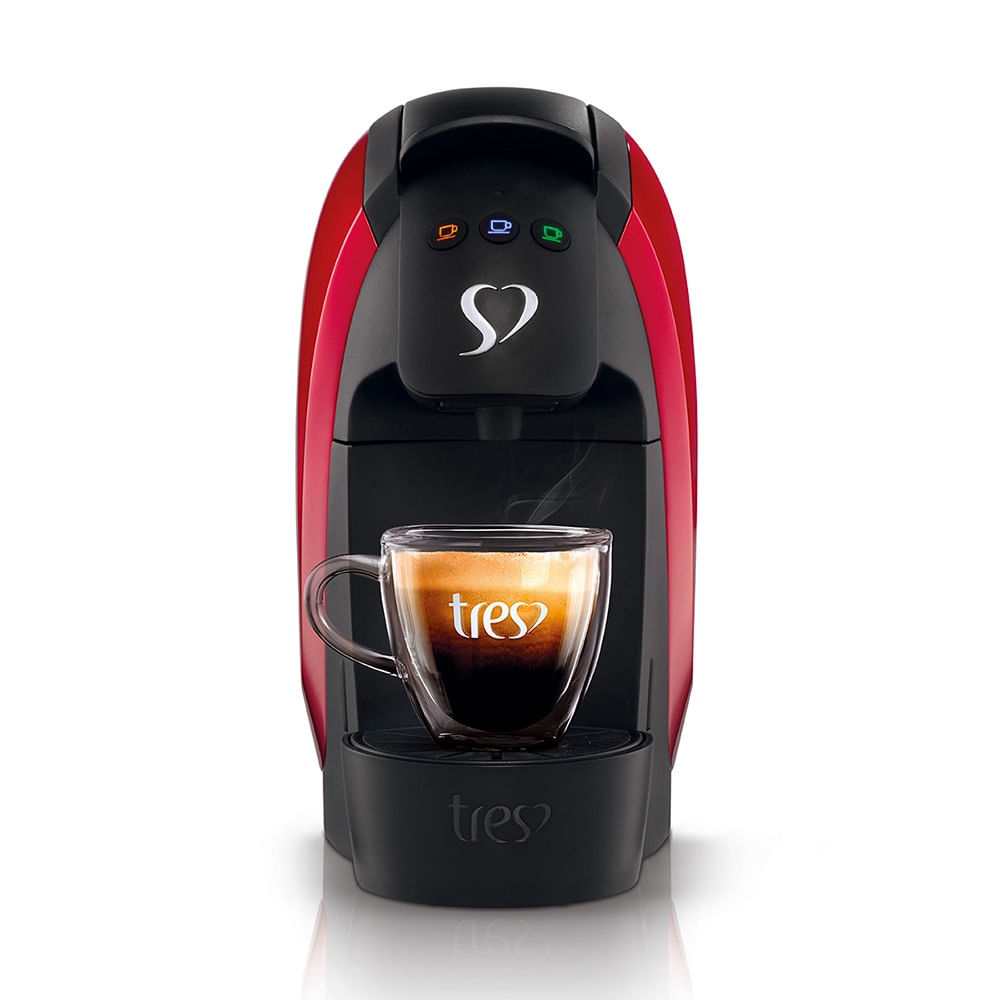 Cafeteira Expresso Tres Luna Vermelho 110v