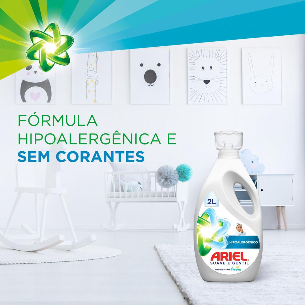Kit 2 Sabão Líquido Ariel Suave e Gentil 2L em Promoção | Ofertas