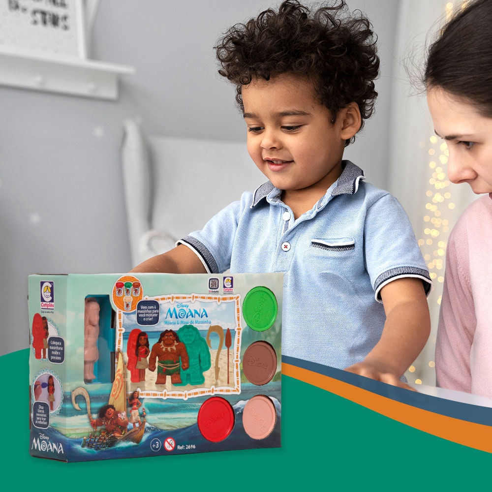 Prince HINOLULU & MAUI CDセット Kit Massinha Moana e Maui Disney Brinquedo Criança Divertido em