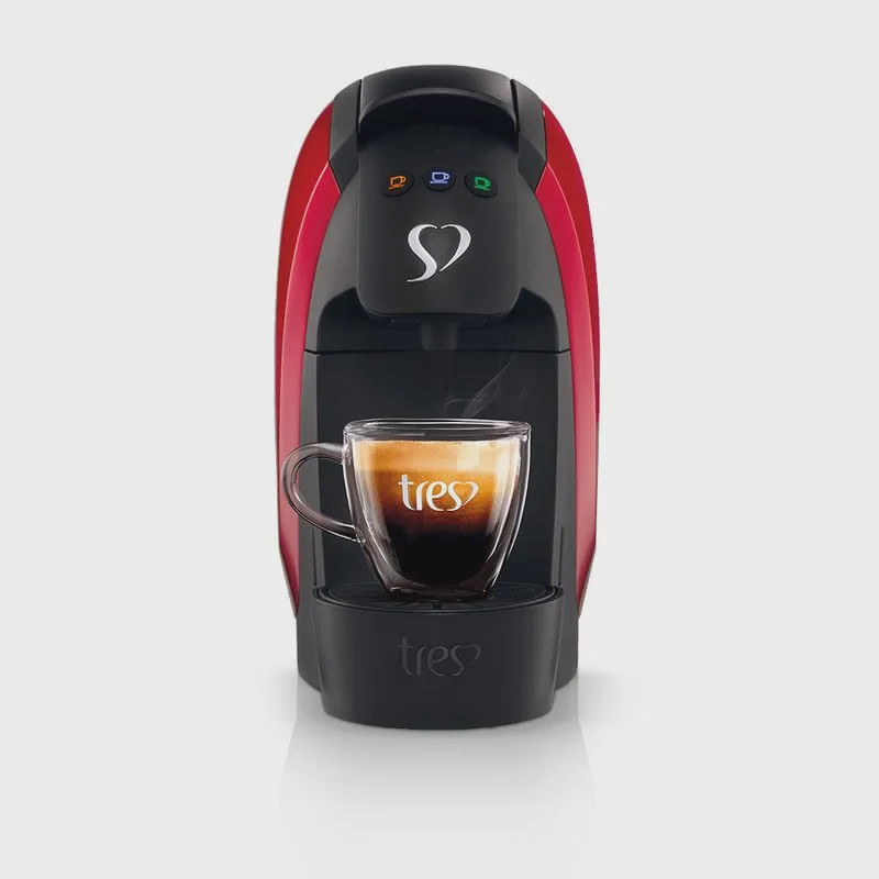 Cafeteira Expresso Tres Luna Vermelho 220v