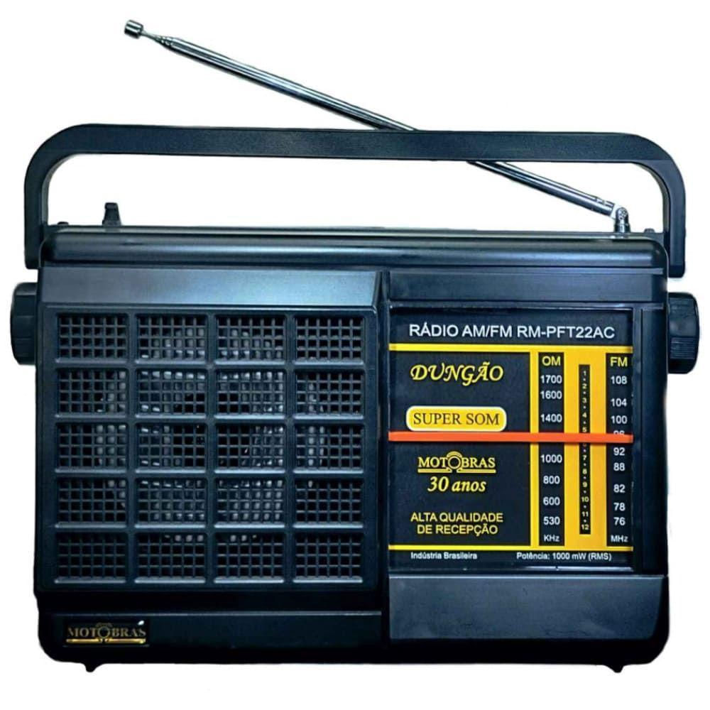 Rádio Portátil Com Rádio Am/fm Motobras 1 W Rms - Rmpft22ac