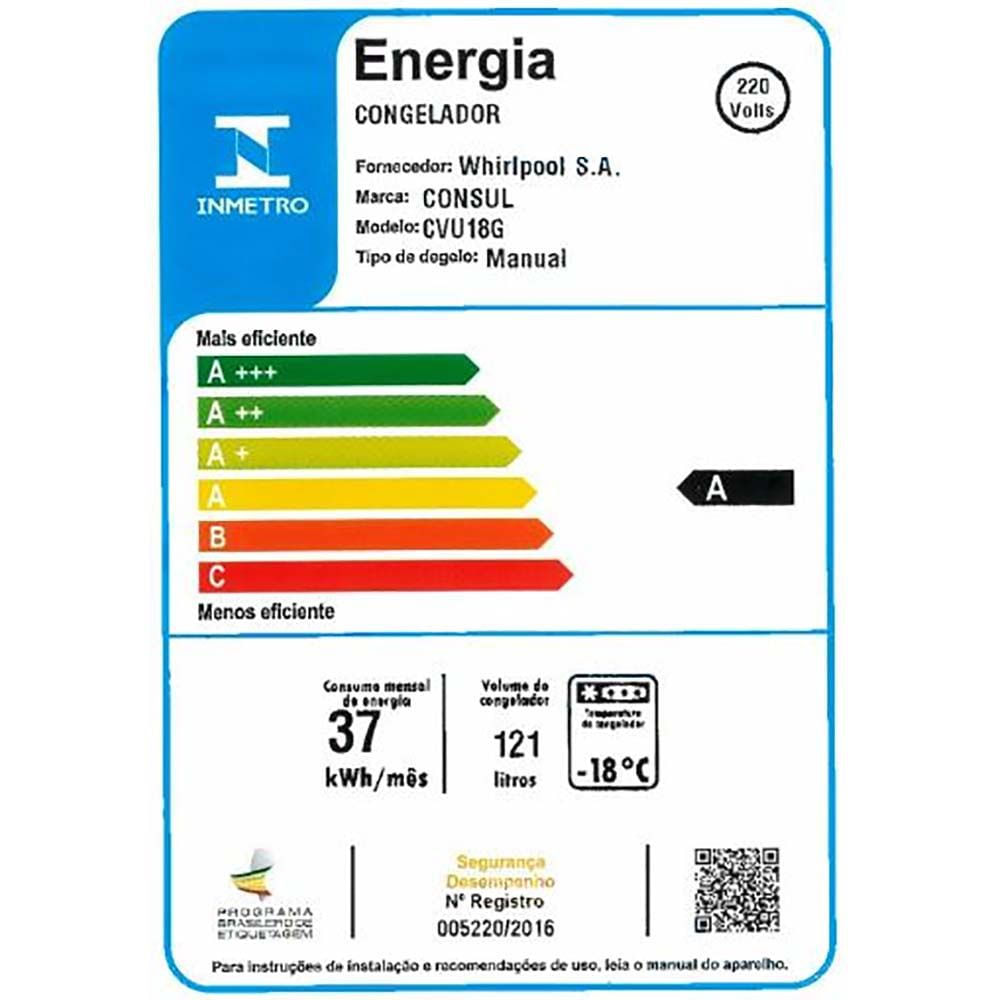 Freezer Consul Vertical 121L CVU18 em Promoção | Ofertas na Americanas