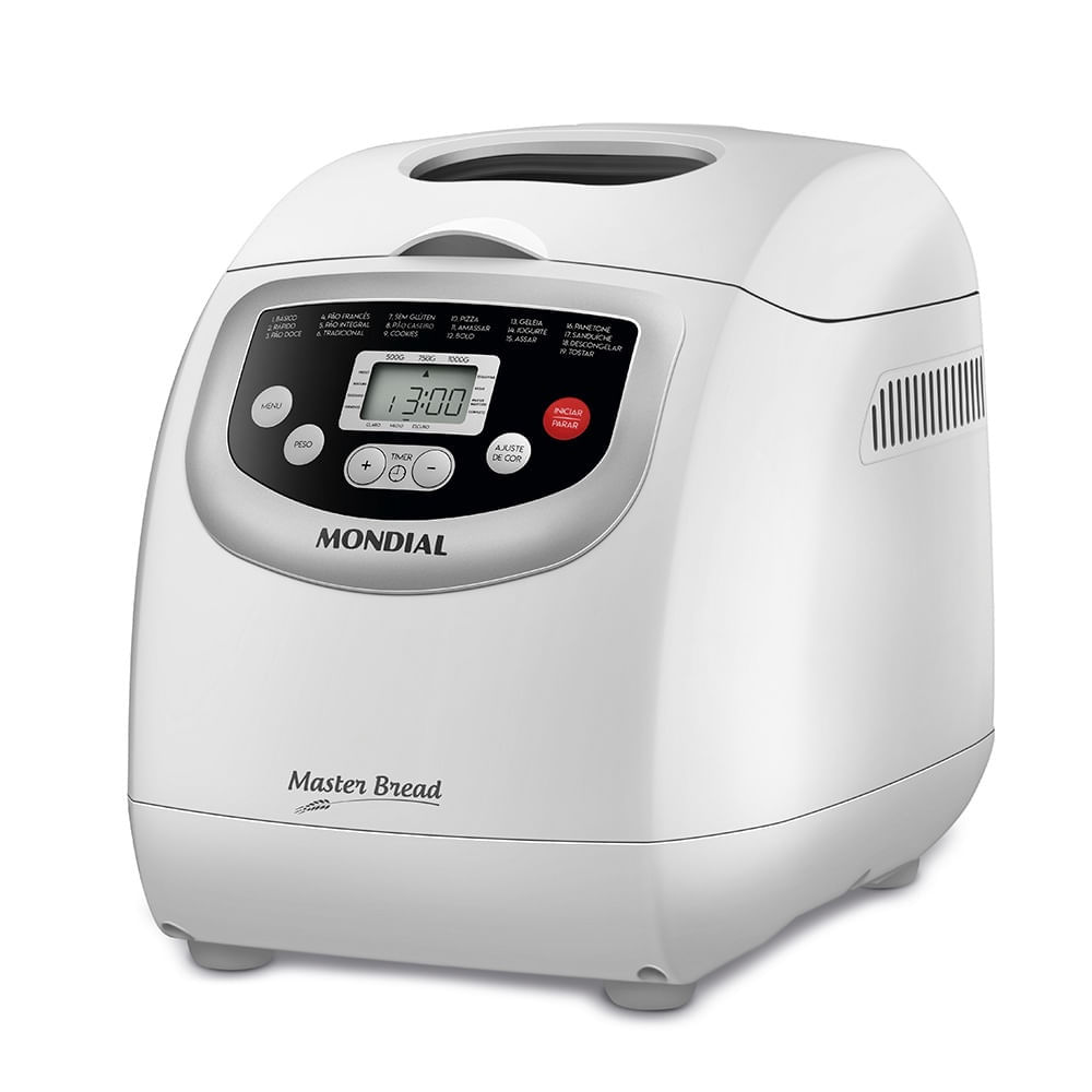Panificadora Mondial Master Bread Branco 1000g 19 Ciclos - 110v Npf54