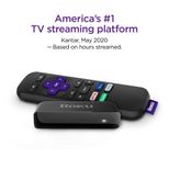 Reprodutor de mídia de streaming Roku Premiere HD/4K/HDR preto em