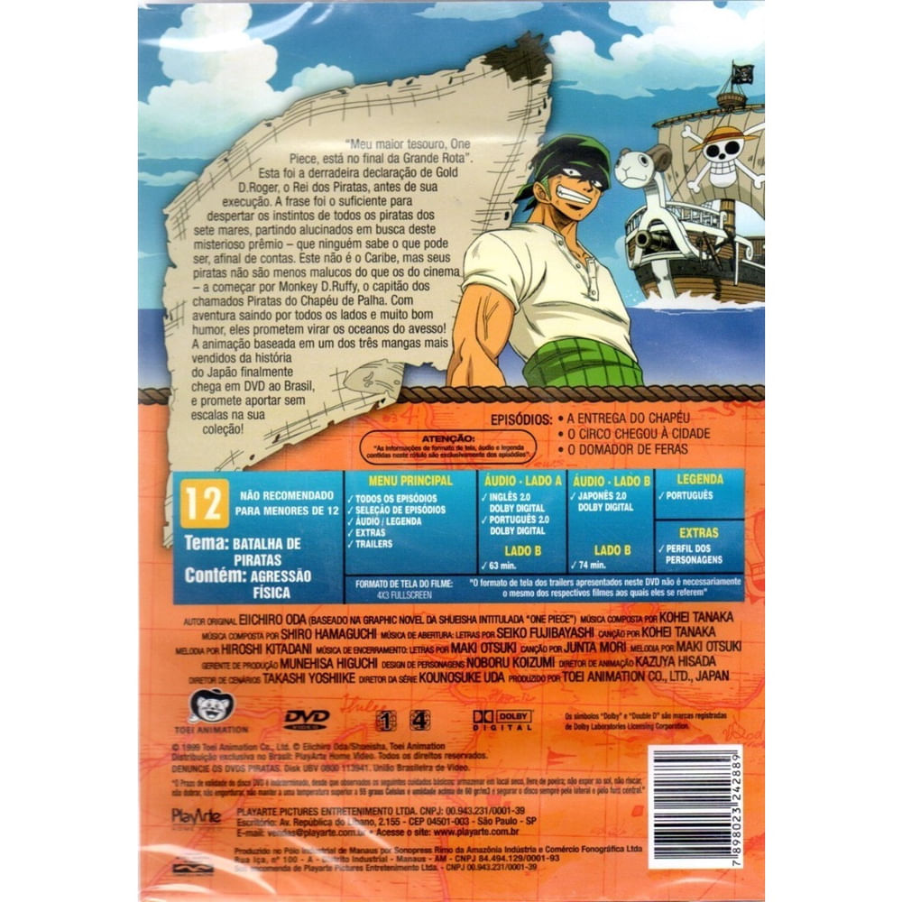 Dvd Shonen Jump - One Piece - Um Grande Duelo De Piratas em