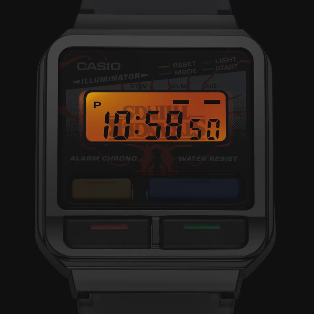 Relógio casio vintage Stranger Things digital A120WEST-1ADR em