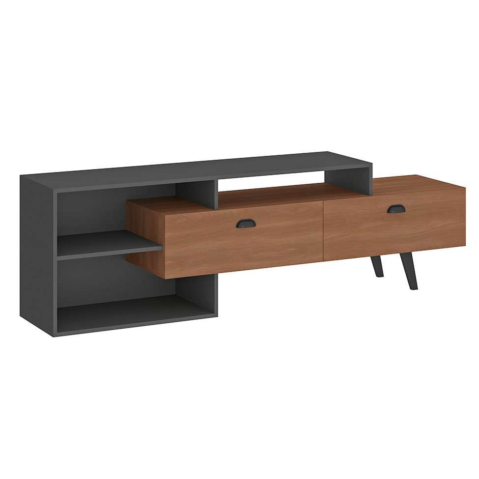 Rack para TV até 60 Polegadas Sunset 2 pt Manchester e Grafite 180