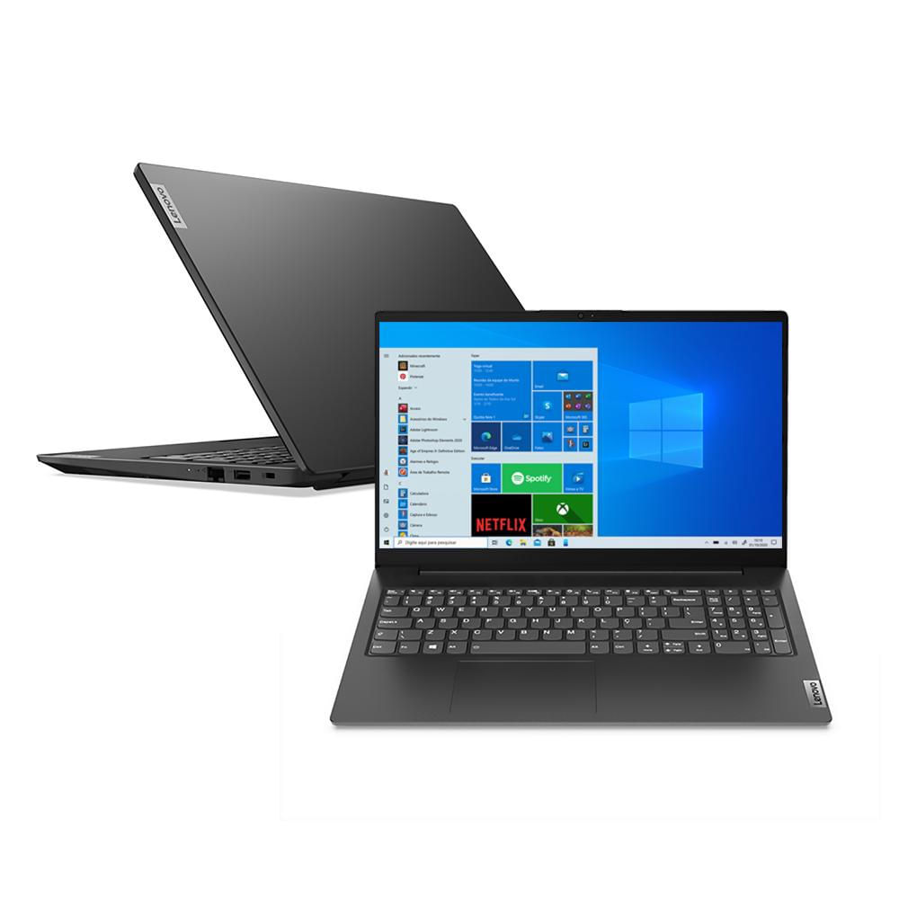 Notebook - Lenovo 82um0007br I5-1235u 3.30ghz 8gb 256gb Ssd Intel Hd Graphics Windows 11 Pro V15 15,6 Polegadas