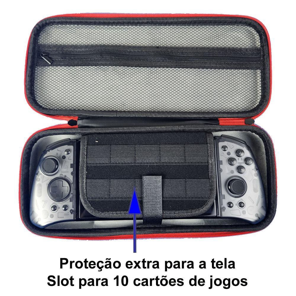 Case Para Nintendo Switch Com Controle Joypad Linyuvo em Promoção